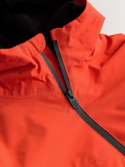 Orange Waterproof Fleece Hooded Lined Coat (3-16yrs) - Image 4 of 7