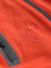 Orange Waterproof Fleece Hooded Lined Coat (3-16yrs) - Image 6 of 7