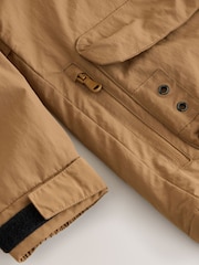 Tan Brown Shower Resistant Hooded Midweight Anorak (3-16yrs) - Image 8 of 9