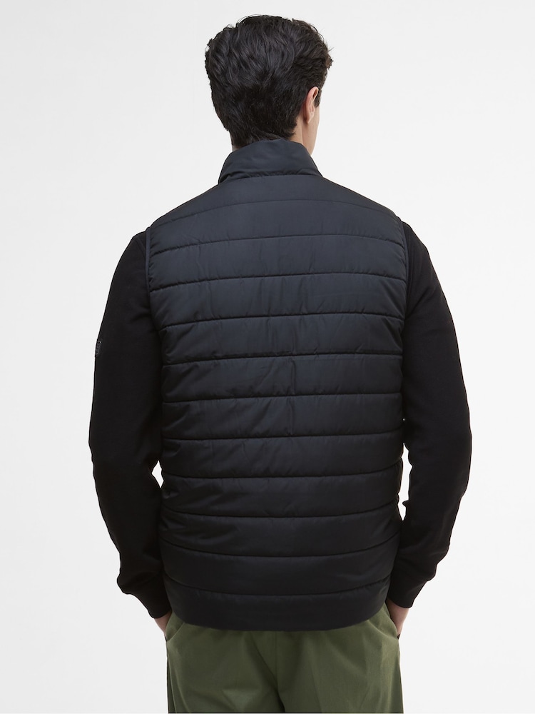 Barbour® International Black Aldon Quilted Gilet - Image 2 of 7 Barbour® International Black Aldon Quilted Gilet - Image 2 of 7