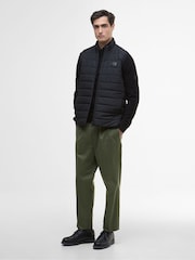Barbour® International Black Aldon Quilted Gilet - Image 3 of 7