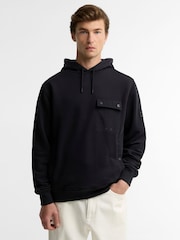 Barbour International Black Inline Hooded Sweatshirt - Image 1 of 5