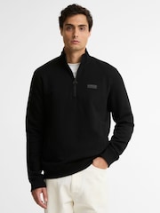 Barbour® International Black Essential Half Zip Sweatshirt - Image 1 of 5