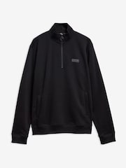 Barbour® International Black Essential Half Zip Sweatshirt - Image 5 of 5