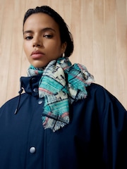 Vivienne Westwood Blue Orb Tartan Diagon Stole 70x200 - Image 4 of 4
