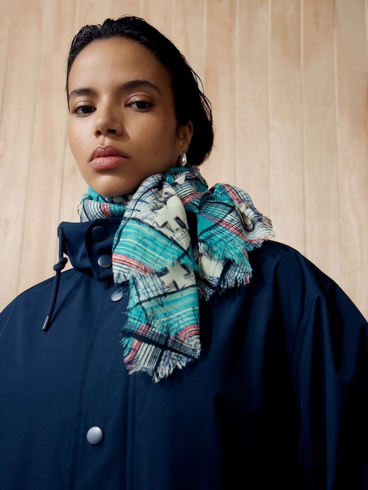 Vivienne Westwood Blue Orb Tartan Diagon Stole 70x200 - Image 4 of 4