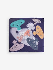 Vivienne Westwood Blue Halftone Orbs Square 90x90 - Image 1 of 4
