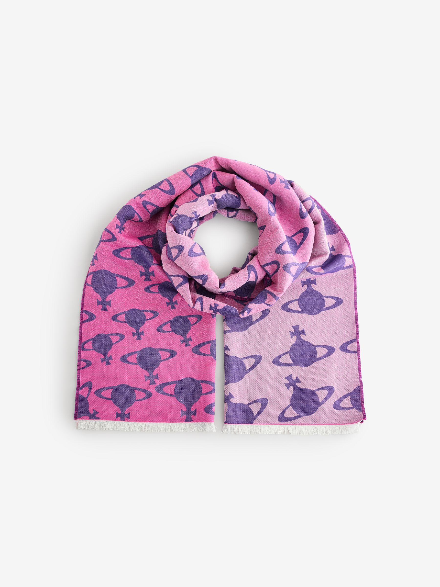 Buy Pink Vivienne Westwood Hilma Orb Black Scarf 45x190 from Next USA