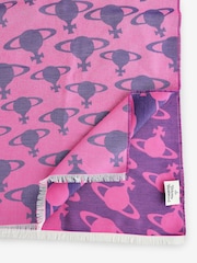 Vivienne Westwood Pink Hilma Orb Scarf 45x190 - Image 2 of 3