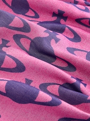 Vivienne Westwood Pink Hilma Orb Scarf 45x190 - Image 3 of 3