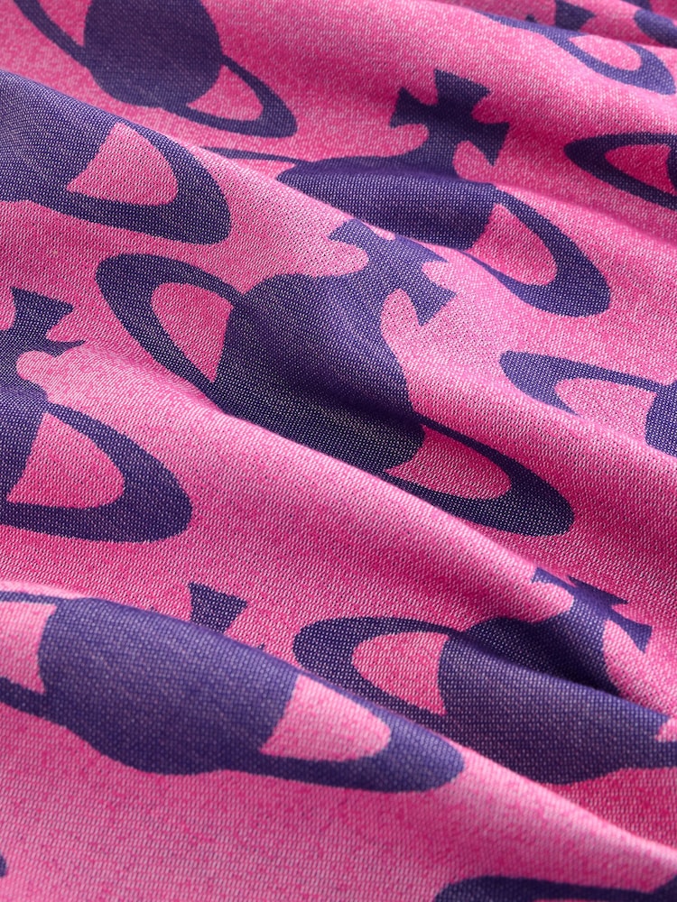 Vivienne Westwood Pink Hilma Orb Scarf 45x190 - Image 3 of 3