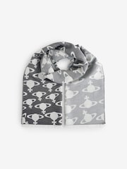 Vivienne Westwood Hilma Orb Black Scarf 45x190 - Image 1 of 3