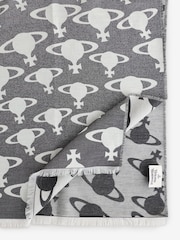 Vivienne Westwood Hilma Orb Black Scarf 45x190 - Image 2 of 3