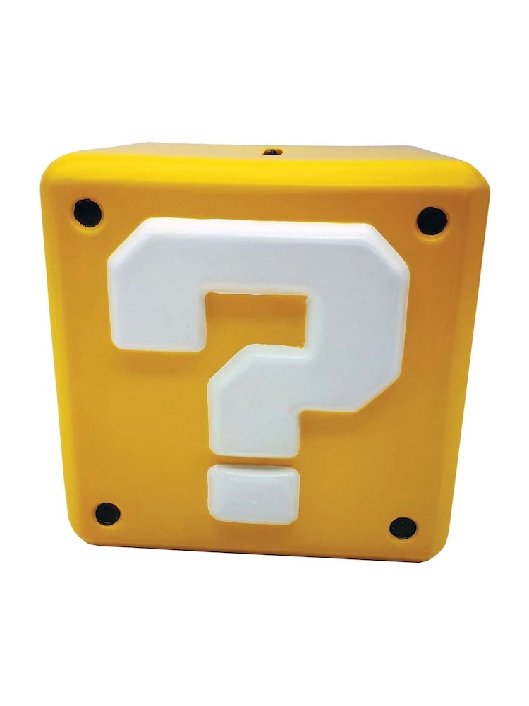 Pyramid International Multi Super Mario Question Mark Block Shaped Money Bank - Image 1 of 1