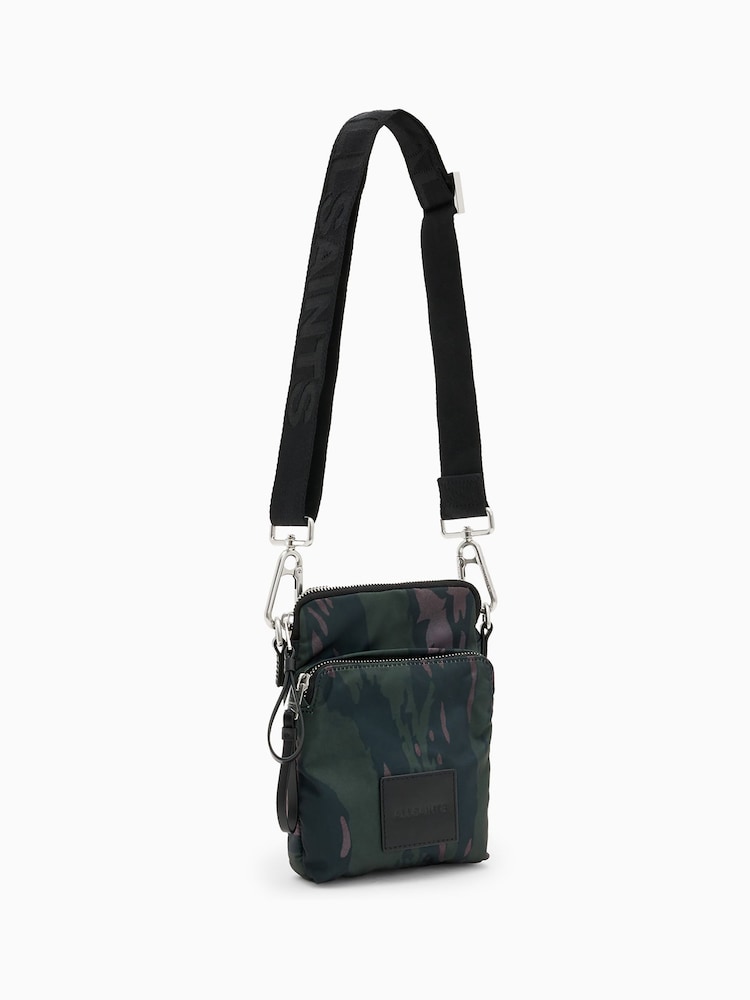 AllSaints Green Falcon Pouch - Image 2 of 7