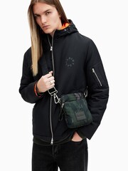 AllSaints Green Falcon Pouch - Image 7 of 7