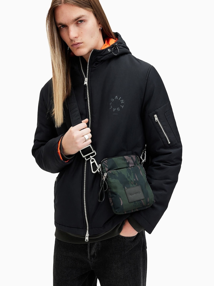 AllSaints Green Falcon Pouch - Image 7 of 7