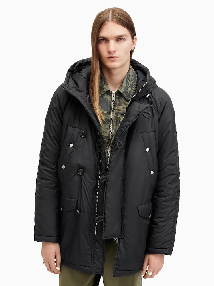 AllSaints Black Navstar Jacket - Image 1 of 9