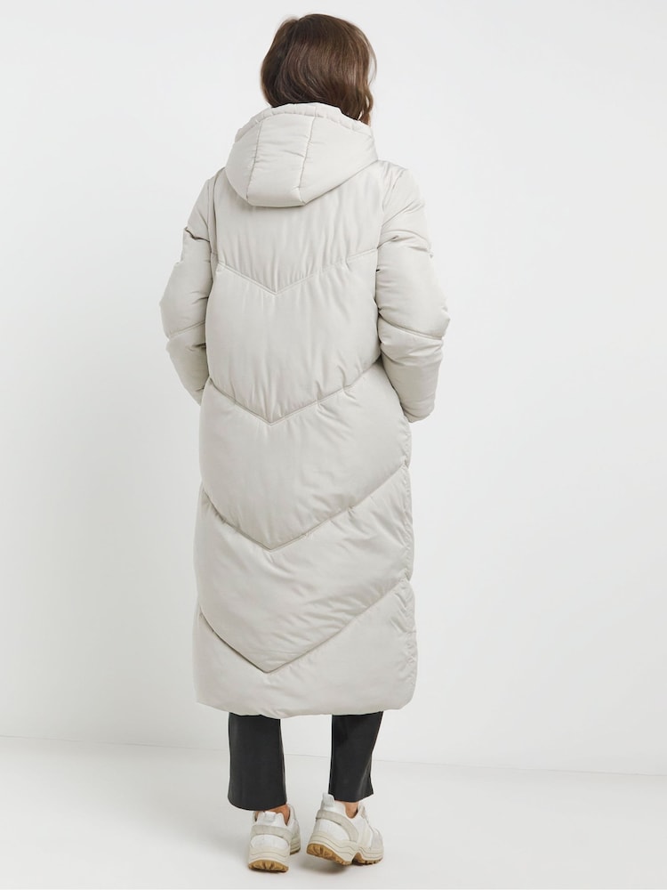 JD Williams Longline Padded Duvet Coat - Image 2 of 4