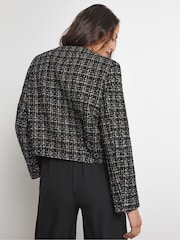 Joanna Hope Boucle Bomber Black Jacket - Image 2 of 4