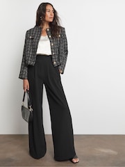 Joanna Hope Boucle Bomber Black Jacket - Image 3 of 4