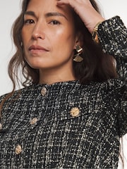 Joanna Hope Boucle Bomber Black Jacket - Image 4 of 4