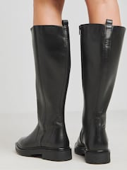 Simply Be Knee High Flat Stretch Seam Detail Boots In Extra Wide Fit - Image 2 of 4