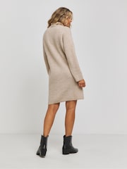 Simply Be Natural Roll Neck Mini Dress - Image 2 of 4