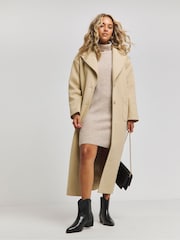 Simply Be Natural Roll Neck Mini Dress - Image 3 of 4