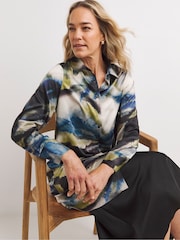 JD Williams Longline Satin Shirt - Imagen 1 de 4