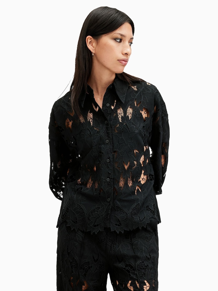 Chemise AllSaints Charli à manches longues - Image 6 of 9