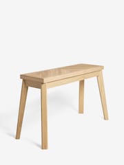 Light Natural 2 Seater Hayford 2 to 4 extending Console Dining Table - Image 1 of 4