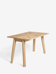 Light Natural 2 Seater Hayford 2 to 4 extending Console Dining Table - Image 2 of 4