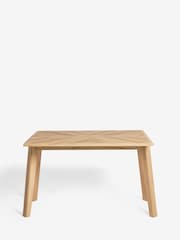 Light Natural 2 Seater Hayford 2 to 4 extending Console Dining Table - Image 3 of 4