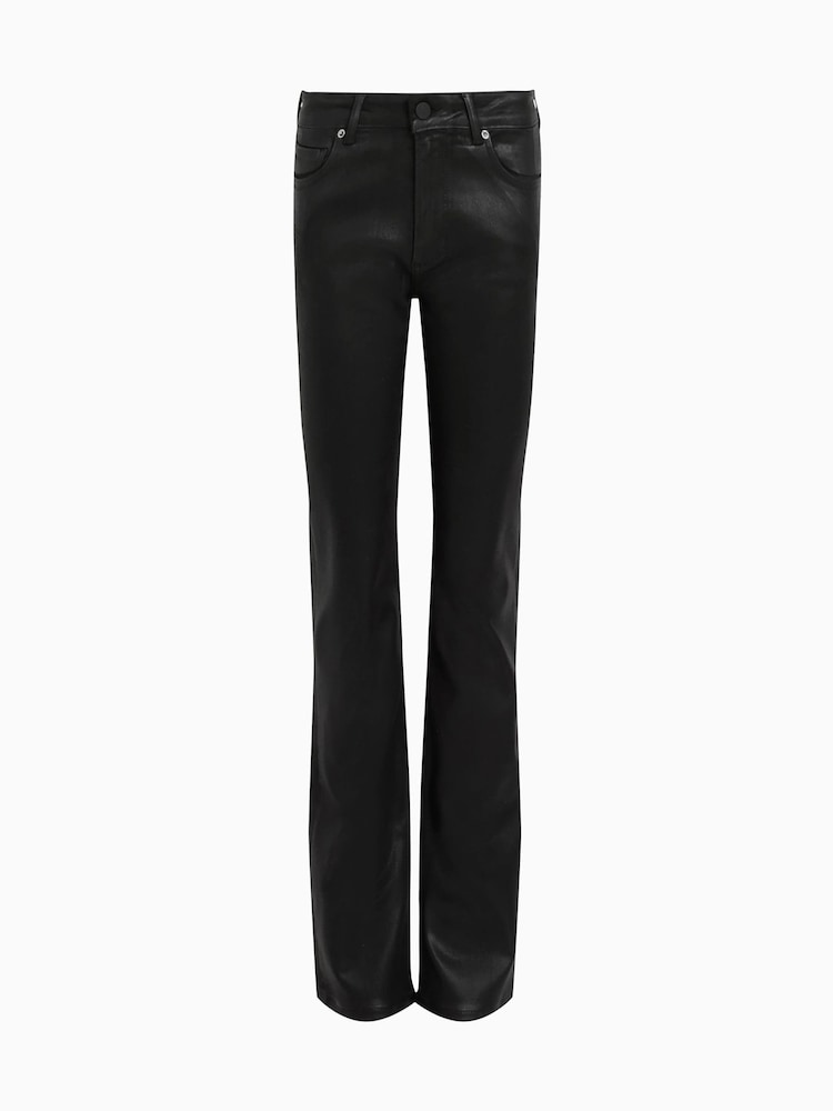 AllSaints Black Haldan Slim Bootcut Jeans - Image 10 of 10
