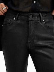 AllSaints Black Haldan Slim Bootcut Jeans - Image 3 of 10