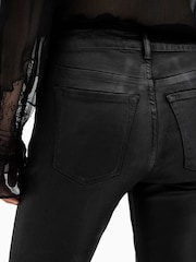 AllSaints Black Haldan Slim Bootcut Jeans - Image 7 of 10