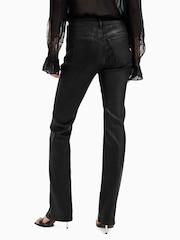 AllSaints Black Haldan Slim Bootcut Jeans - Image 8 of 10