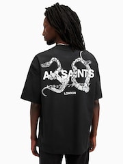 AllSaints Black Ceremony Short Sleeve Crew Neck T-Shirt - Image 5 of 6