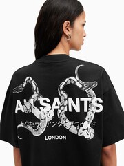AllSaints Black Ceremony Etta T-Shirt - Image 2 of 7