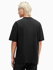 AllSaints Black Bones Short Sleeve Crew T-Shirt - Image 2 of 6
