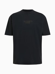 AllSaints Black Bones Short Sleeve Crew T-Shirt - Image 6 of 6
