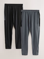 Black/Slate Active Sports Training Joggers 2 Pack - Image 1 of 5