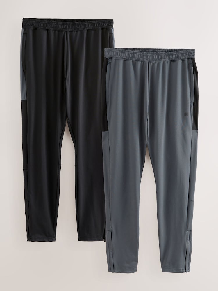 Black/Slate Active Sports Training Joggers 2 Pack - Image 1 of 5