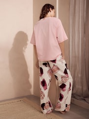 Pink Chocolate Eggs 100% Cotton Easter Short Sleeve Pyjamas - Image 3 of 5