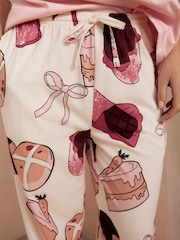 Pink Chocolate Eggs 100% Cotton Easter Short Sleeve Pyjamas - Image 5 of 5
