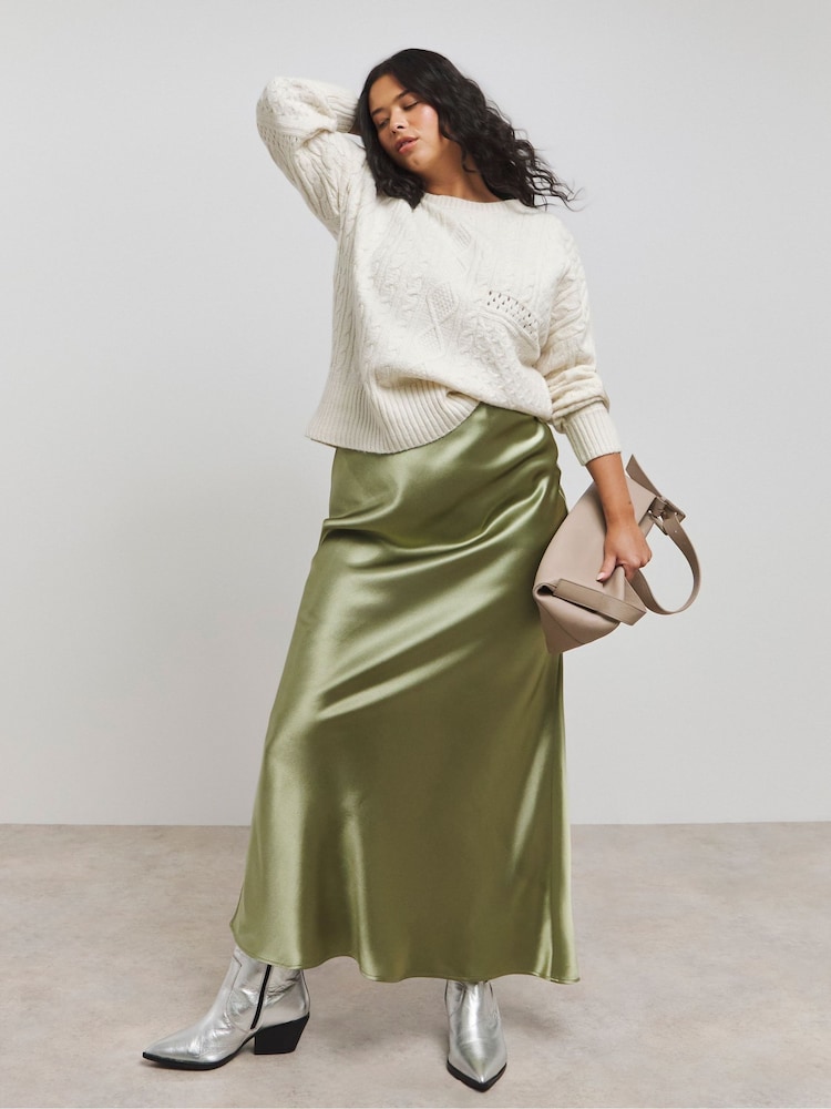 Simply Be Cream Cable Knit Jumper - Image 4 of 4