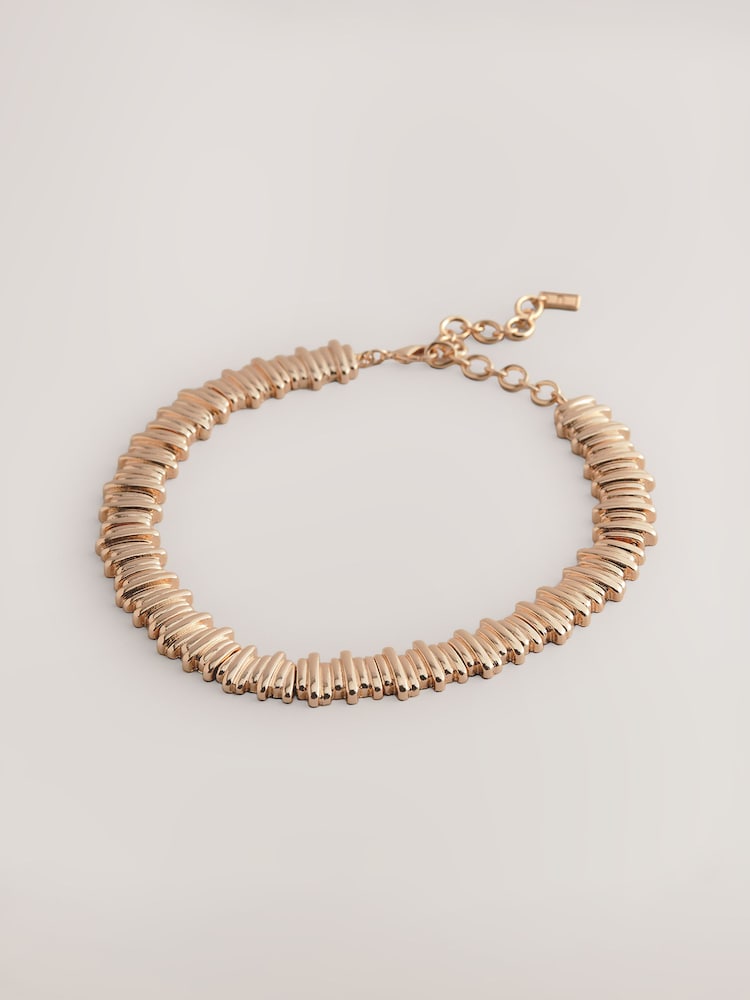 Tonalité d'or - Collier à col strié - Image 3 of 6