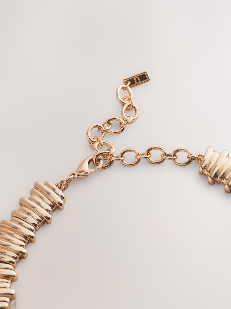 Tonalité d'or - Collier à col strié - Image 6 of 6