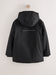 Schwarz - Waterproof Borg Lined Parka Coat (3-17yrs) - Bild 3 von 6